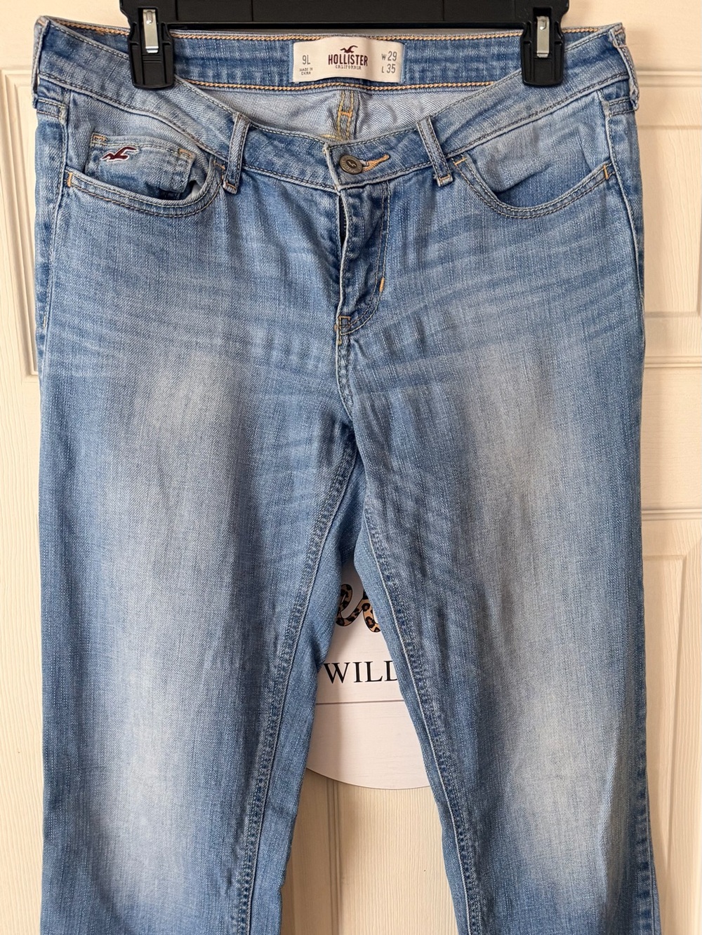 Hollister Light Blue Slim Straight Jeans